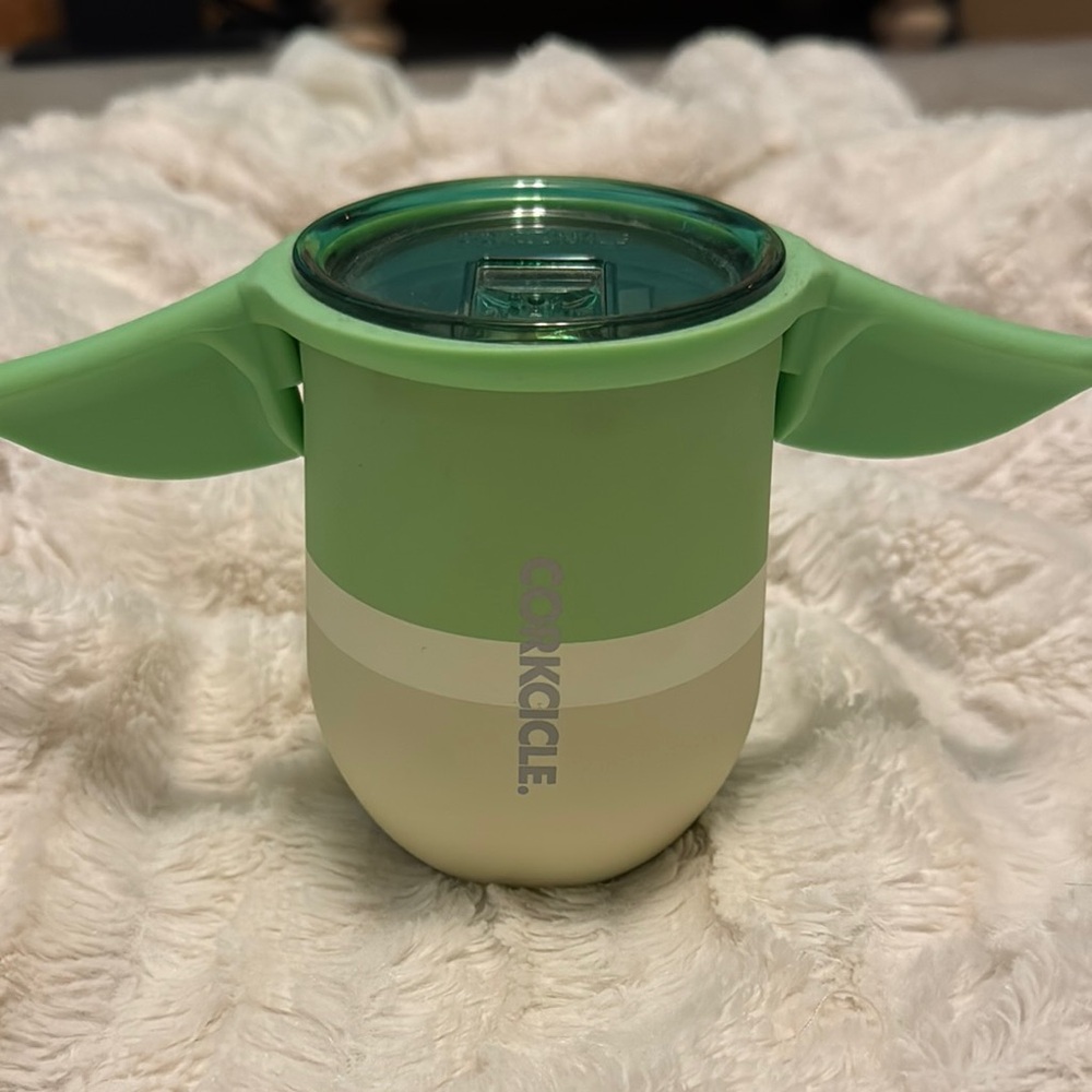 Corkcicle Green and Cream Mug